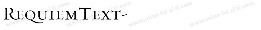 RequiemText字体转换