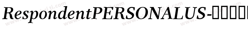RespondentPERSONALUS字体转换