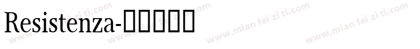 Resistenza字体转换