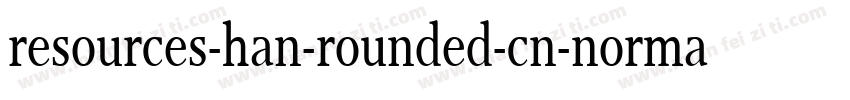 resources-han-rounded-cn-normal字体转换