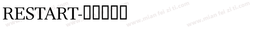 RESTART字体转换