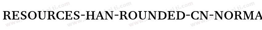 resources-han-rounded-cn-normal字体转换