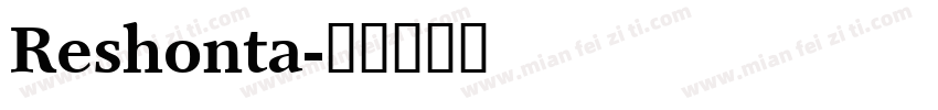 Reshonta字体转换