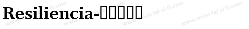 Resiliencia字体转换