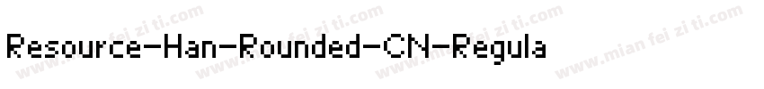 Resource-Han-Rounded-CN-Regular字体转换