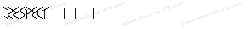 respect字体转换