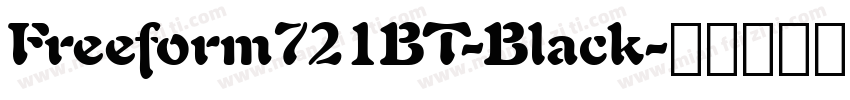 Freeform721BT-Black字体转换