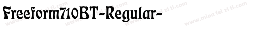 Freeform710BT-Regular字体转换