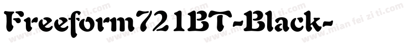 Freeform721BT-Black字体转换