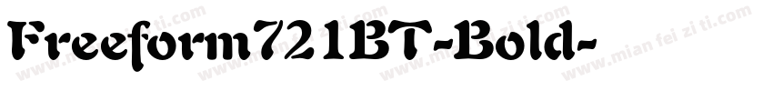 Freeform721BT-Bold字体转换
