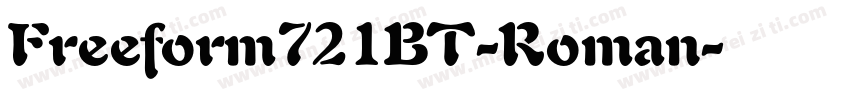 Freeform721BT-Roman字体转换