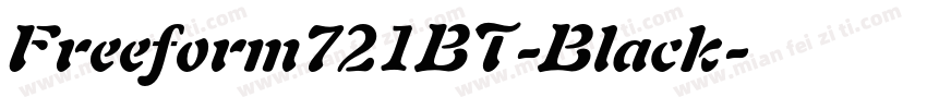 Freeform721BT-Black字体转换