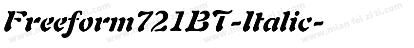 Freeform721BT-Italic字体转换
