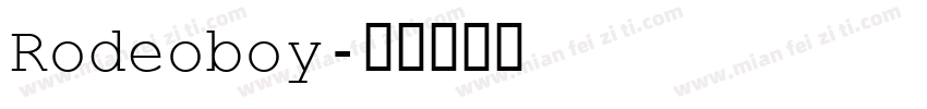 Rodeoboy字体转换
