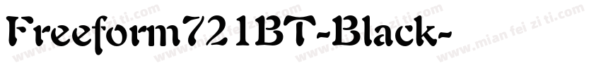 Freeform721BT-Black字体转换