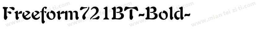 Freeform721BT-Bold字体转换