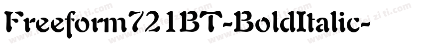 Freeform721BT-BoldItalic字体转换