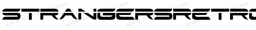 STRANGERSRETROFONT字体转换