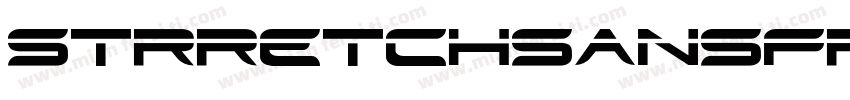 STRRETCHSANSFREER字体转换