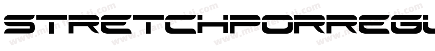stretchporregular字体转换