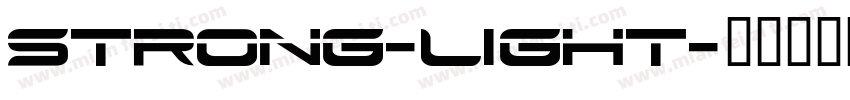 strong-light字体转换