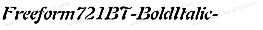 Freeform721BT-BoldItalic字体转换