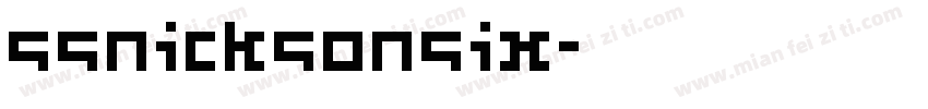 SSNicksonSix字体转换