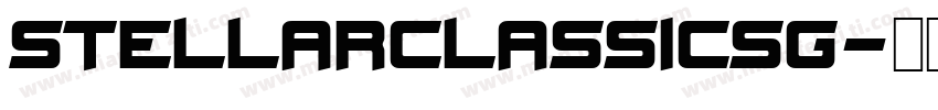 StellarClassicSG字体转换