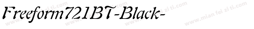 Freeform721BT-Black字体转换