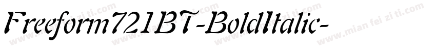 Freeform721BT-BoldItalic字体转换