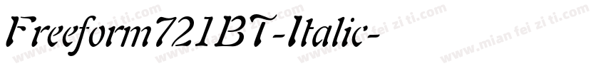 Freeform721BT-Italic字体转换