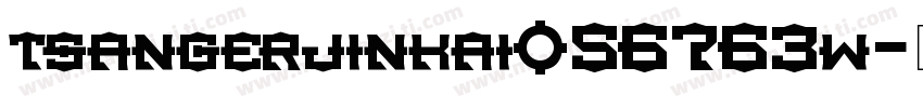 tsangerjinkai056763w字体转换