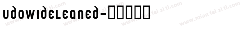UdoWideLeaned字体转换