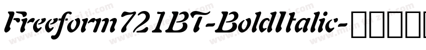Freeform721BT-BoldItalic字体转换