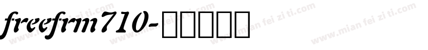 freefrm710字体转换