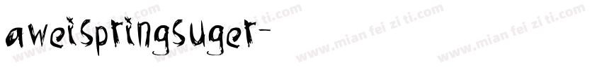 aweispringsuger字体转换