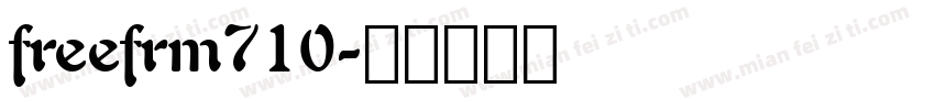 freefrm710字体转换