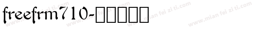 freefrm710字体转换