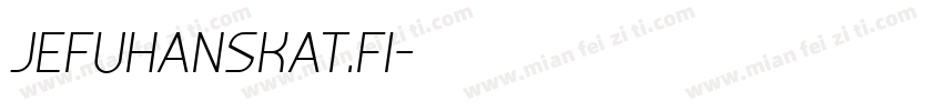 JEFUHANSKAT.FI字体转换