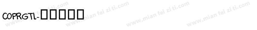 COPRGTL字体转换