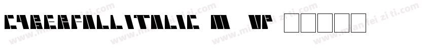 CyberfallItalic-M9vp字体转换