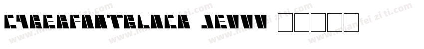 CyberfontBlack-jEVvv字体转换