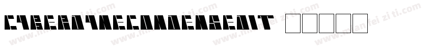 cyberdynecondensedit字体转换