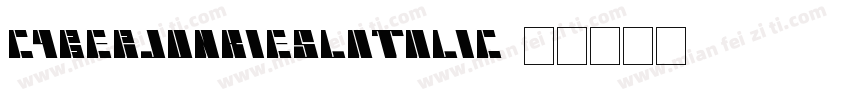 cyberjunkieslatalic字体转换