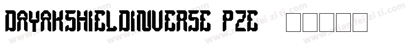 DayakShieldInverse-PzE2字体转换