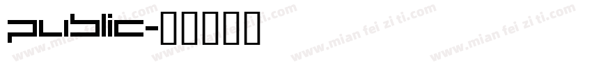 public字体转换