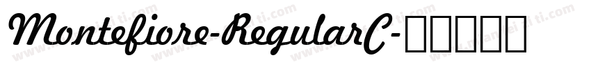 Montefiore-RegularC字体转换