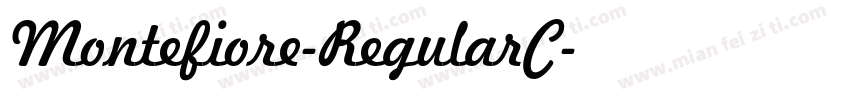 Montefiore-RegularC字体转换