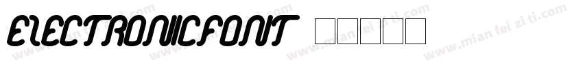 electronicFont字体转换