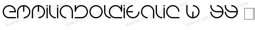 EmmiliaBoldItalic-W7yY字体转换